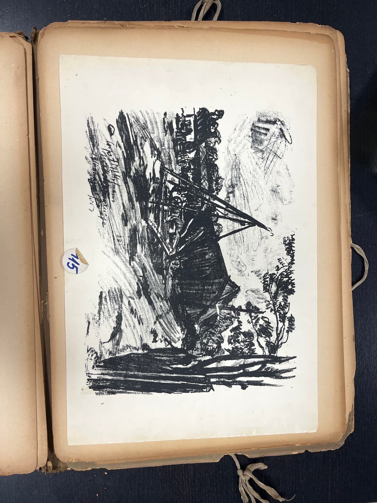 16 eredeti harctéri litográfia egy kötetben