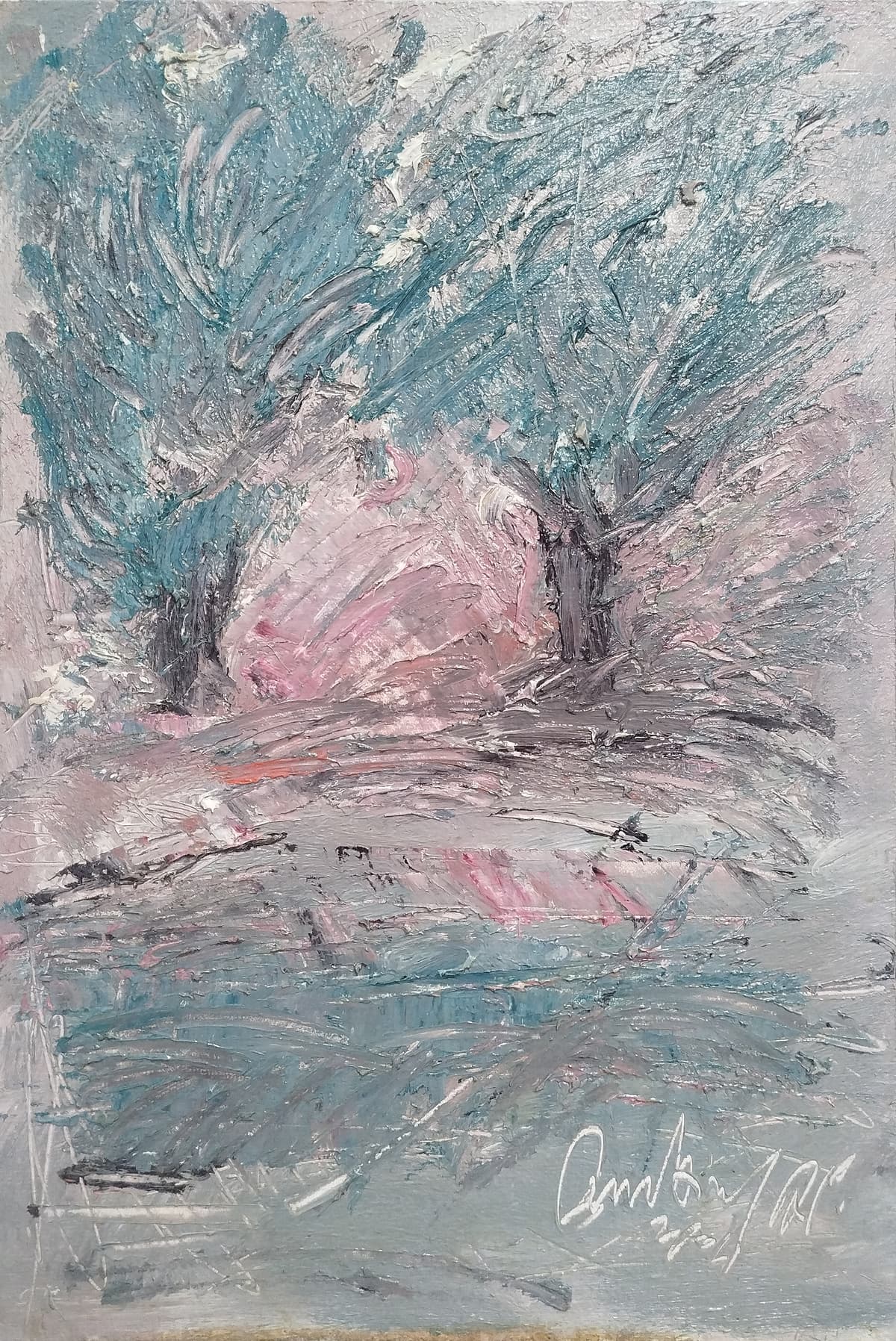 Absztrakt téli fák